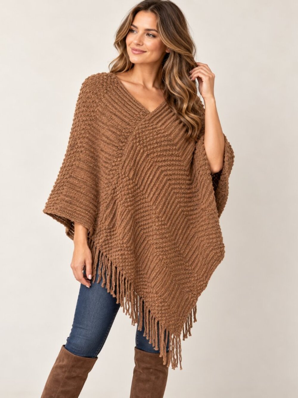 WinWin Pull Over Shawl – Brown – One Size – NWT